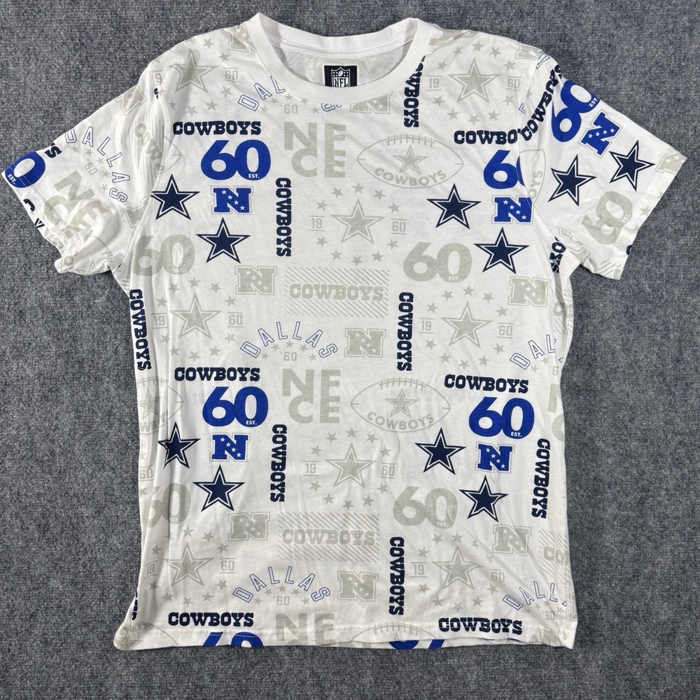 Dallas Cowboys AOP ALL OVER PRINT Shirt XL NFL Team Apparel Dak